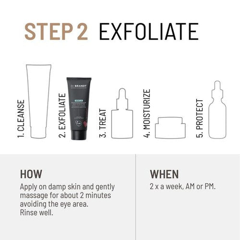 Dr. Brandt Microdermabrasion Gentle Face Exfoliator - Reduces Dull Skin, Uneven Texture, Fine Lines, Acne Scars & Wrinkles - 2.0 oz