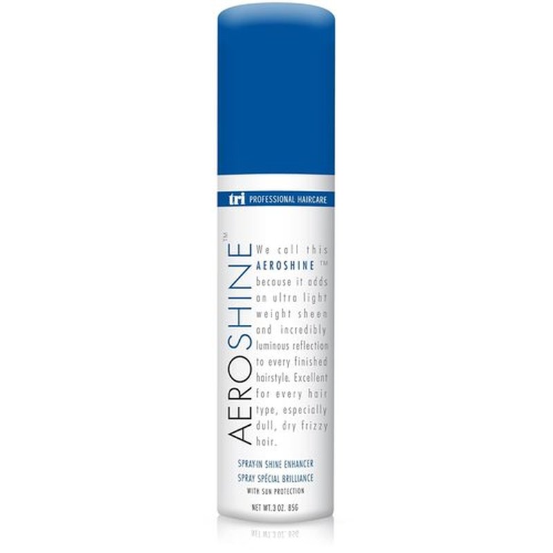 TRIDESIGN Aeroshine Hairspray - Ultra-Lightweight Shine & Sun Protection for All Hair Types | 3 Oz