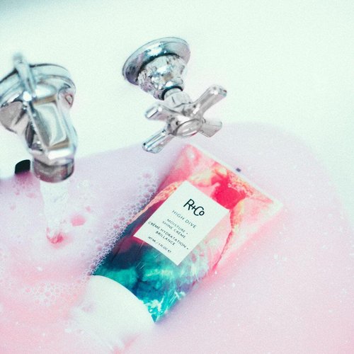 R+Co HIGH DIVE Moisture + Shine Crème - Hydrating Hair Cream for Softness & Manageability, Travel Size