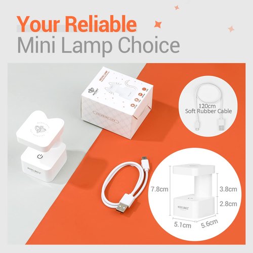 modelones Mini UV Light for Gel Nails, UV Nail Lamp, Nail Light with 2 Timers for Fast Curing Gel Polish Nails Extension, Portable LED USB Flash Cure Lamp for Travel