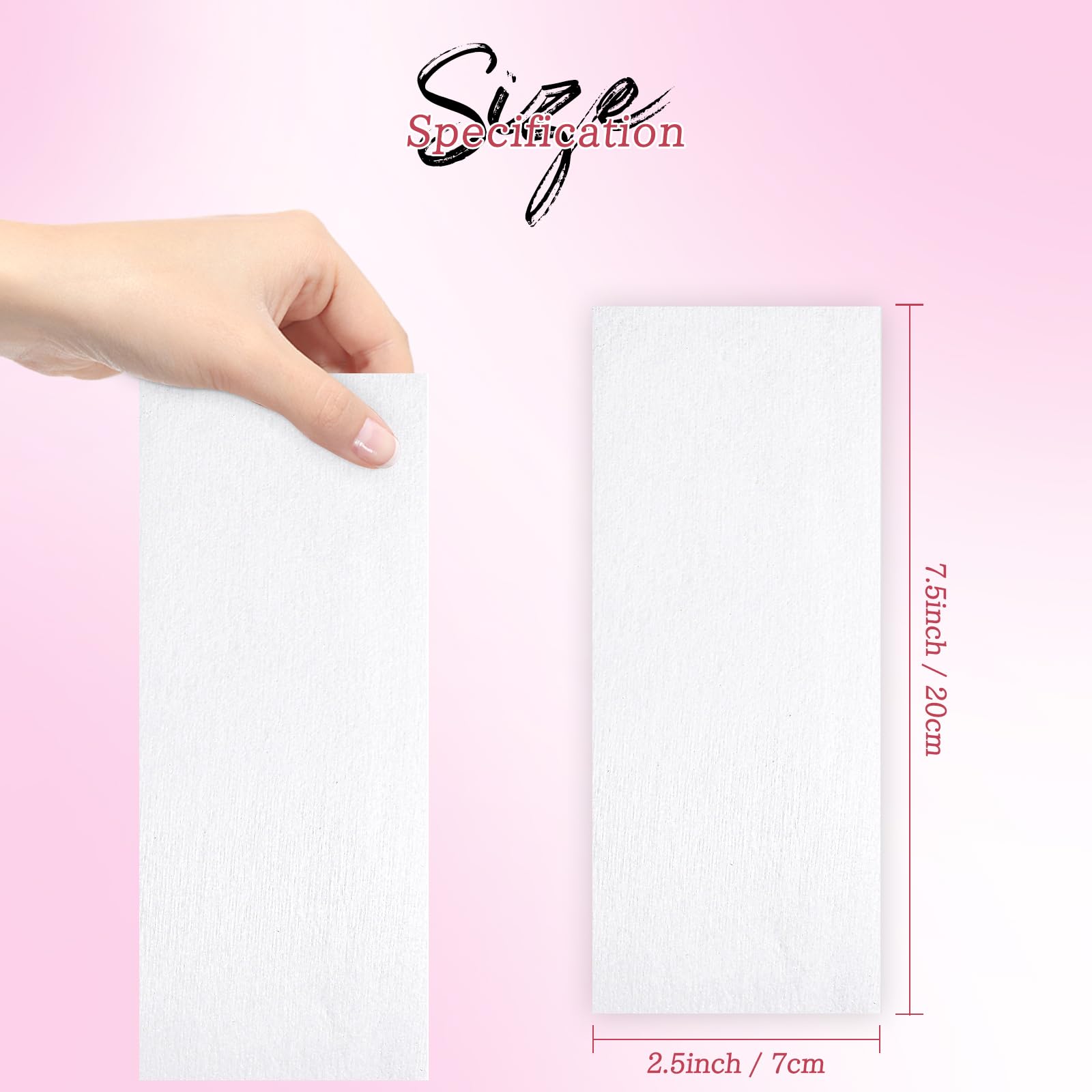 30 Pcs Wax Strips for Hair Removal 2.5'' x 7.5'' Non Woven Body and Facial Wax Strips Paper, Beauty Waxing Strip for Leg Face Chest Back and Bikini (30 Pcs)