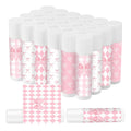 50 Pcs Pink Bow Baby Shower Favors Bulk Pink Bow Moisturizing Lip Care Coquette Bow Party Favors for Bachelorette Wedding Birthday Bridal Baby Shower Employee