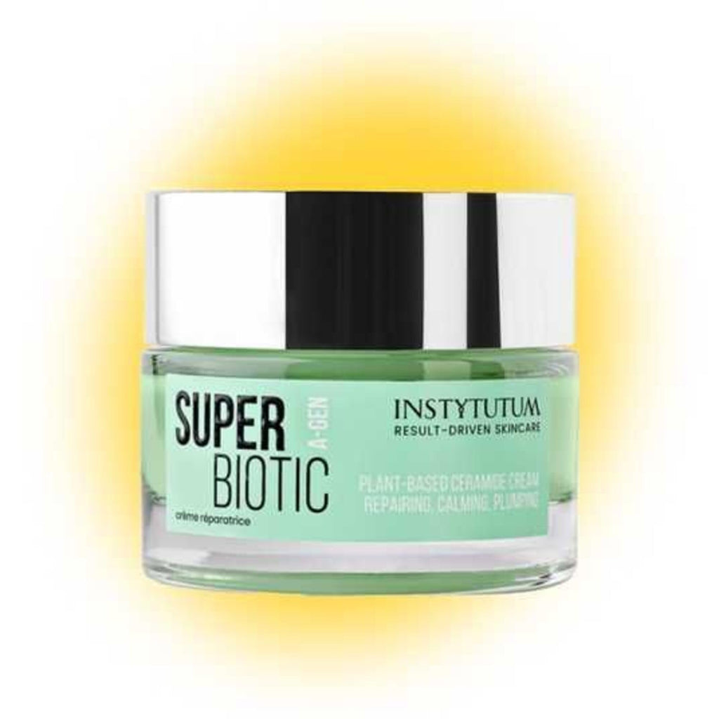 INSTYTUTUM Super Biotic Plant-Based Ceramide Cream, Barrier Repairing Moisturizer with Squalane and Omegas, 1.7 oz