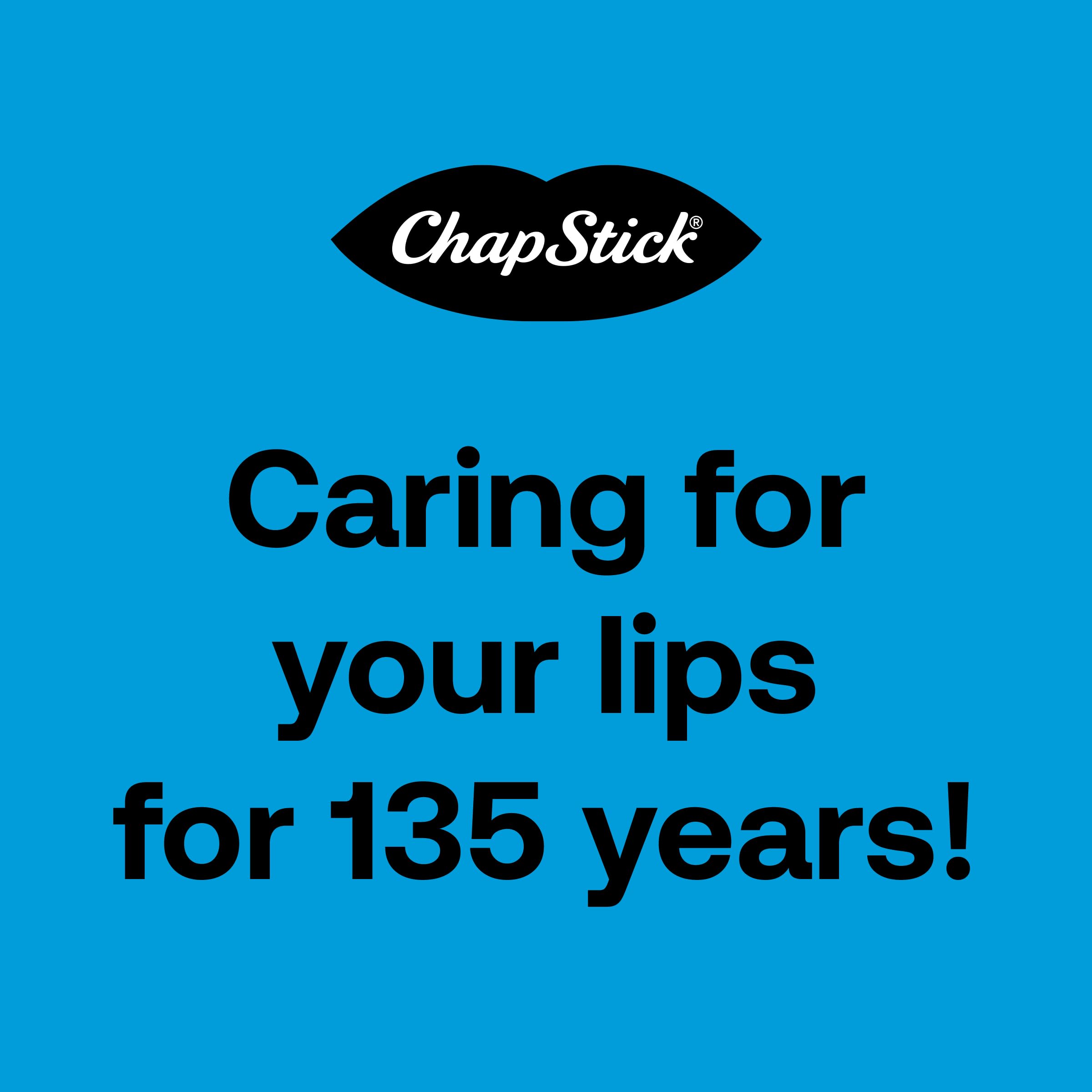 ChapStick Bulk Medicated Lip Balm 12-Pack – External Analgesic, Skin Protectant for Dry Lips & Cold Sore Pain Relief, 0.15 Oz Ea