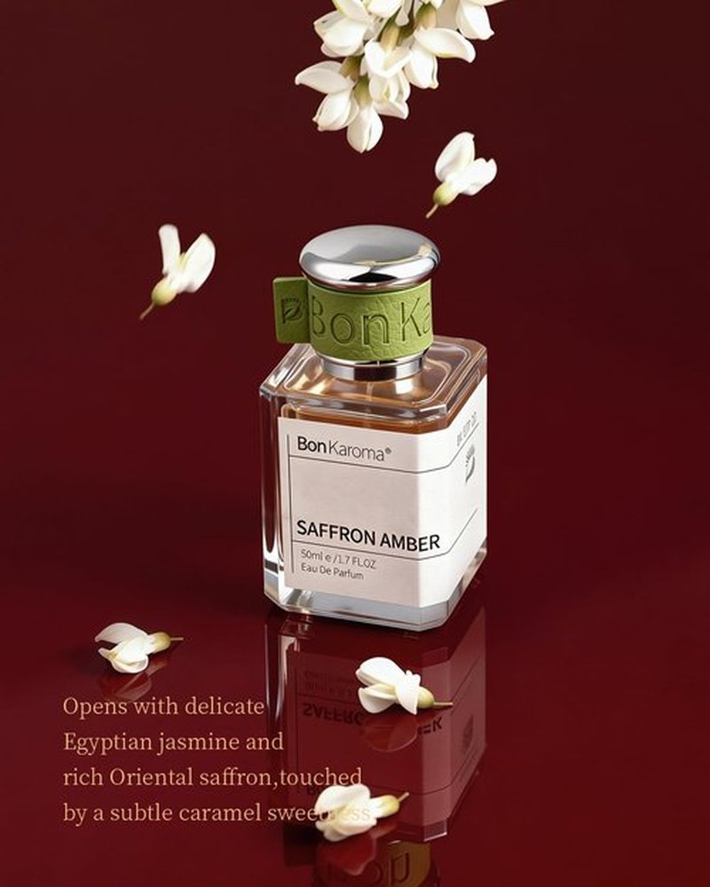 Saffron Amber Eau de Parfum for Women - Elegant Woody Oriental Scent | Long-Lasting 1.7 oz Spray