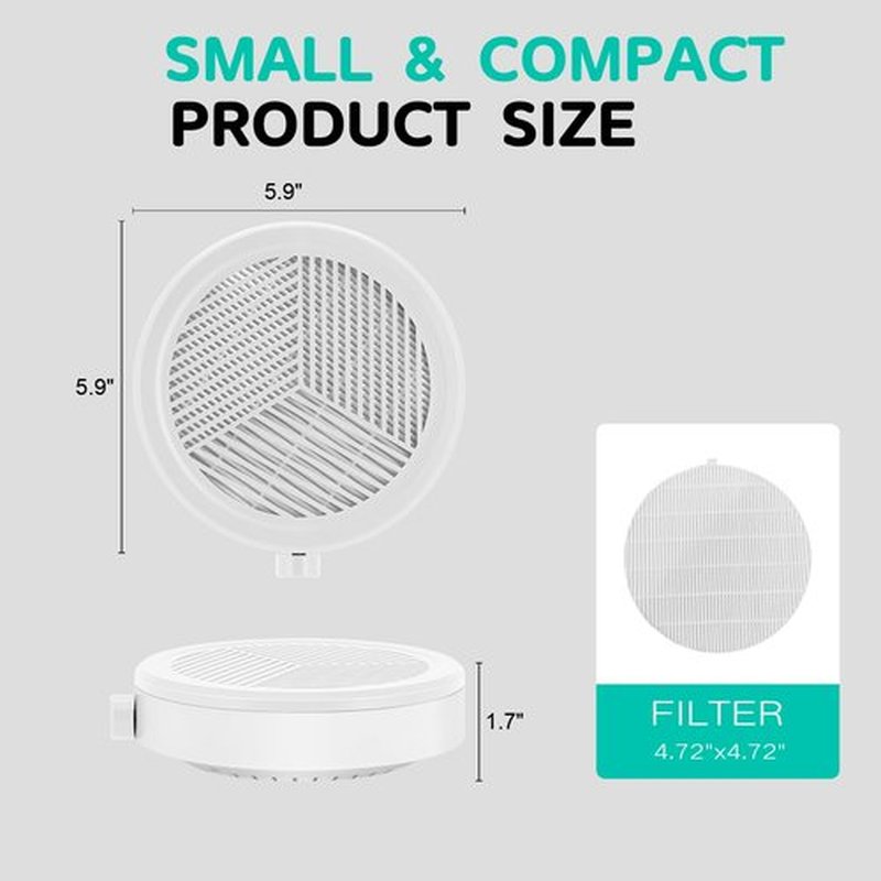 AONOLOVO Nail Dust Collector, Compact Dust Collector Nail Tech Vacuum Fan Dust Extractor for Beginners Home Manicures, White