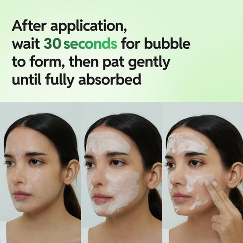Saekdong Seoul Hypochlorous Acid Tea Tree Cica Bubble Serum – Advanced Bubble Trouble Care for Sensitive & Acne-Prone Skin, Oil Control & Skin Barrier Support, 1.01 fl oz, 30ml