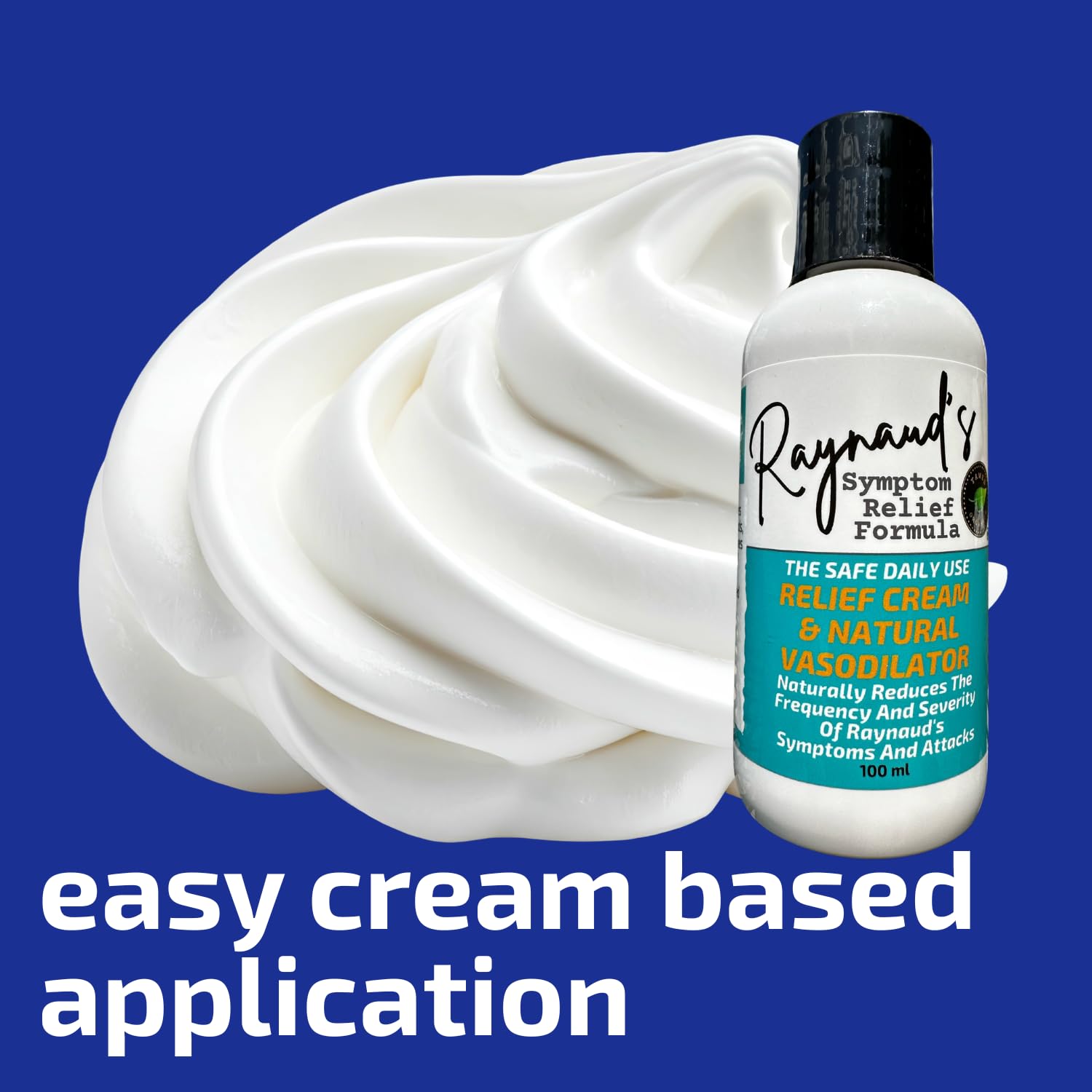 Tamed Organics Raynaud's Symptom Relief Topical Treatment Cream Get Rid of Painful Cold White Stiff Fingers and Toes. Natural Vasodilator Formula Improves Circulation and Warms Hands and feet.