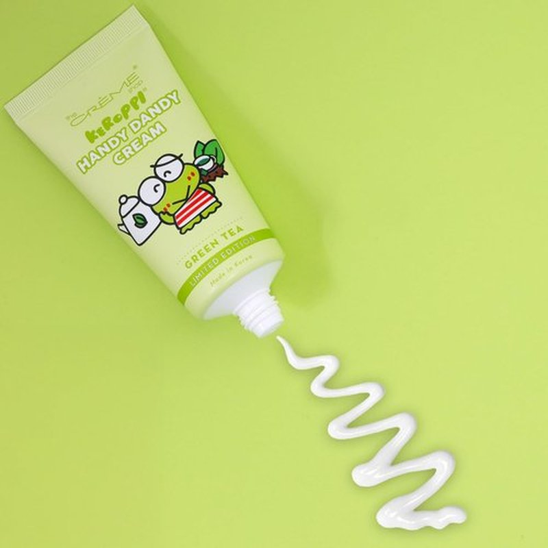 SANRIO The Creme Shop x Hello Kitty & Friends Hand Lotion Pack - Bundle of 3 Shea Butter + Vitamin E Scents Birthday Cake, Strawberry, Green Tea & Stickers