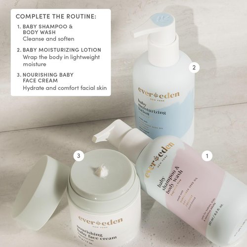 Evereden Nourishing Baby Face Cream - Non-Toxic, Fragrance-Free Moisturizer | 1.7 oz Rich & Non-Greasy Formula