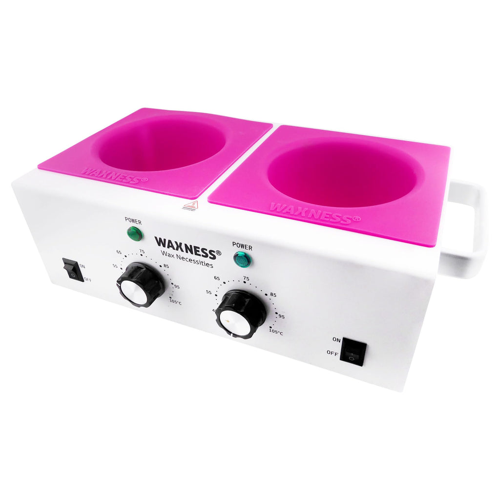Waxness Non-Stick Silicone Bowl Inserts for Wax Warmers – Pink, Fits 1 lb Warmers (WN-5001 & WN-5002), Pack of 2, Easy Clean Flexible Wax Pot Liners for Professional Use