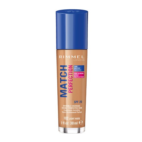 Rimmel Match Perfection Spf20 102 Light Nude