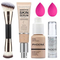 PHOERA Foundation Full Coverage,and 2024 New PHOERA Foundation Makeup for Mature Skin, Wrinkles Matte Natural Finish for a Flawless Complexion with Medium Coverage (102+N02/Nude+Nude)