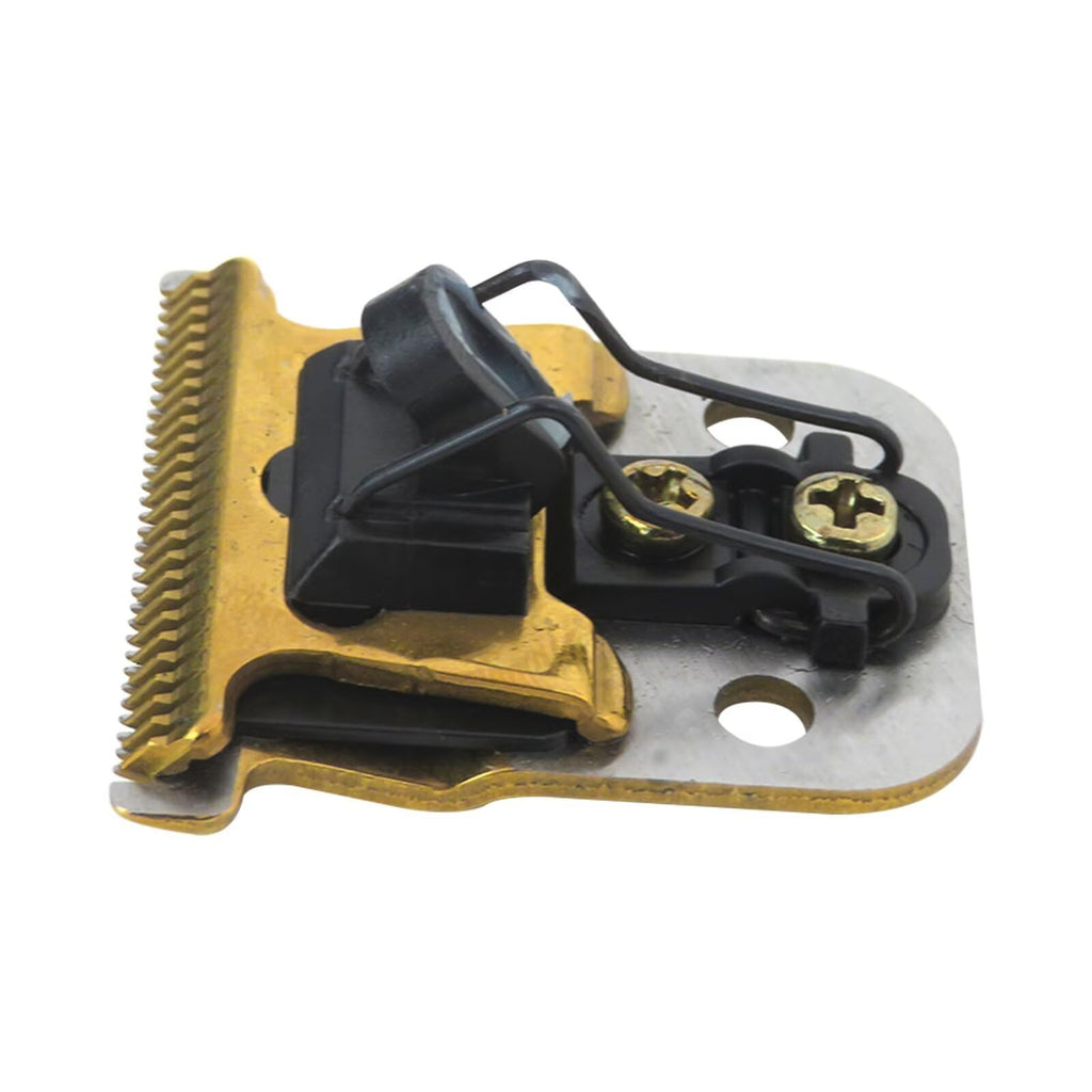 JRSHOME Trimmer Replacement T Blade Set Ceramic Blade Carbon Steel Blade Set for Andis Slimline Pro Li Hair Trimmer D7#32655 D8#32400 (Gold)