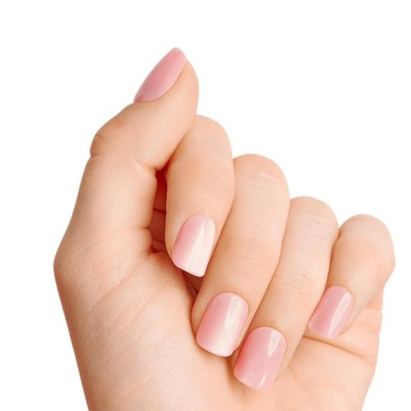 KISS ColorFX Press On Nails - 'Cherished' Pink Short Squoval | Improved Adhesive, 10-Day Hold, 30 Nails Included