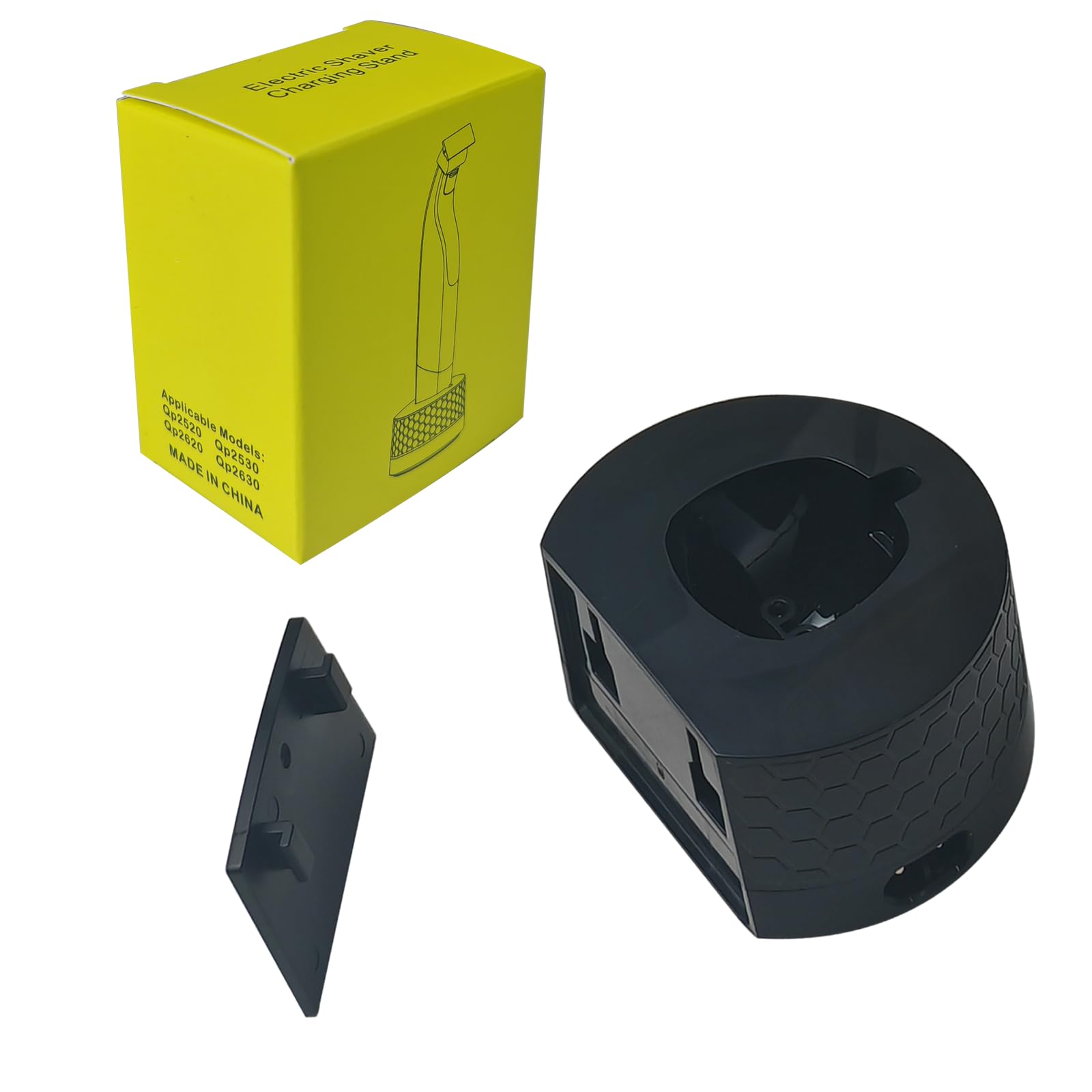 Charging Dock for Philips Norelco OneBlade QP2520/QP2530/QP2620/QP2630/QP2724/QP2834,Wall Mount Shaver Holder,Travel-Friendly Razor Stand(Cable Not Included)