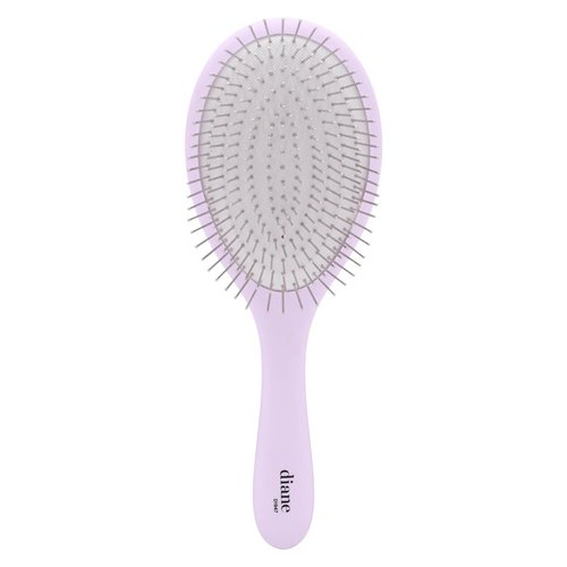 Diane Metallic Pin Detangler Hair Brush - Anti-Static Brush for Wet/Dry Hair, Gently Massages Scalp & Smooths Frizz