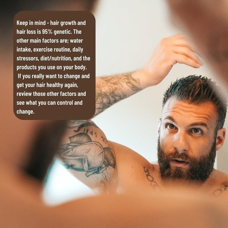 Johnny Slicks Thinning Hair Kit - Supports Hair & Scalp Health with Beard Wash, Beard Oil & Pomade - Made with Organic Ingredients - Tea Tree, Argan & Jojoba - Rugged Scent