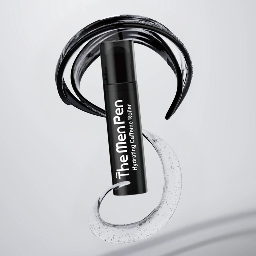 The Men Pen Eye Revival Duo | Caffeine Roller + Peptide Patches | Puffiness, Dark Circle, and Tired Eye Treatment (30 Day Supply)