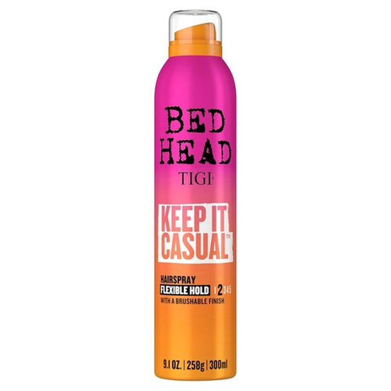 TIGI Bed Head Keep It Casual Hair Spray - Flexible Hold & Brushable Finish for Frizz Control | 9.1 oz