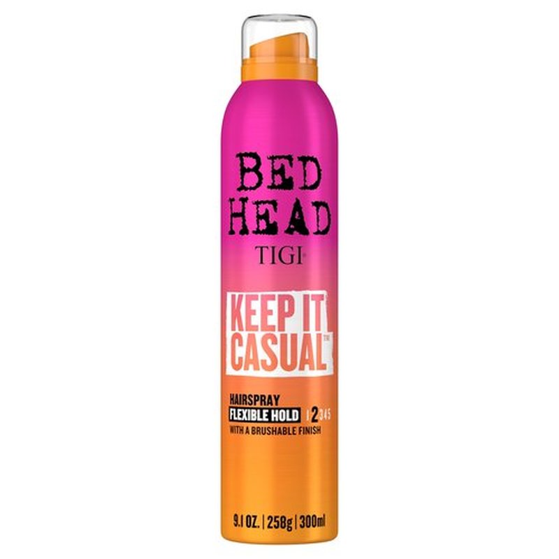 TIGI Bed Head Keep It Casual Hair Spray, Flexible Hold with Brushable Finish for Frizz and Static Control, 9.1 oz