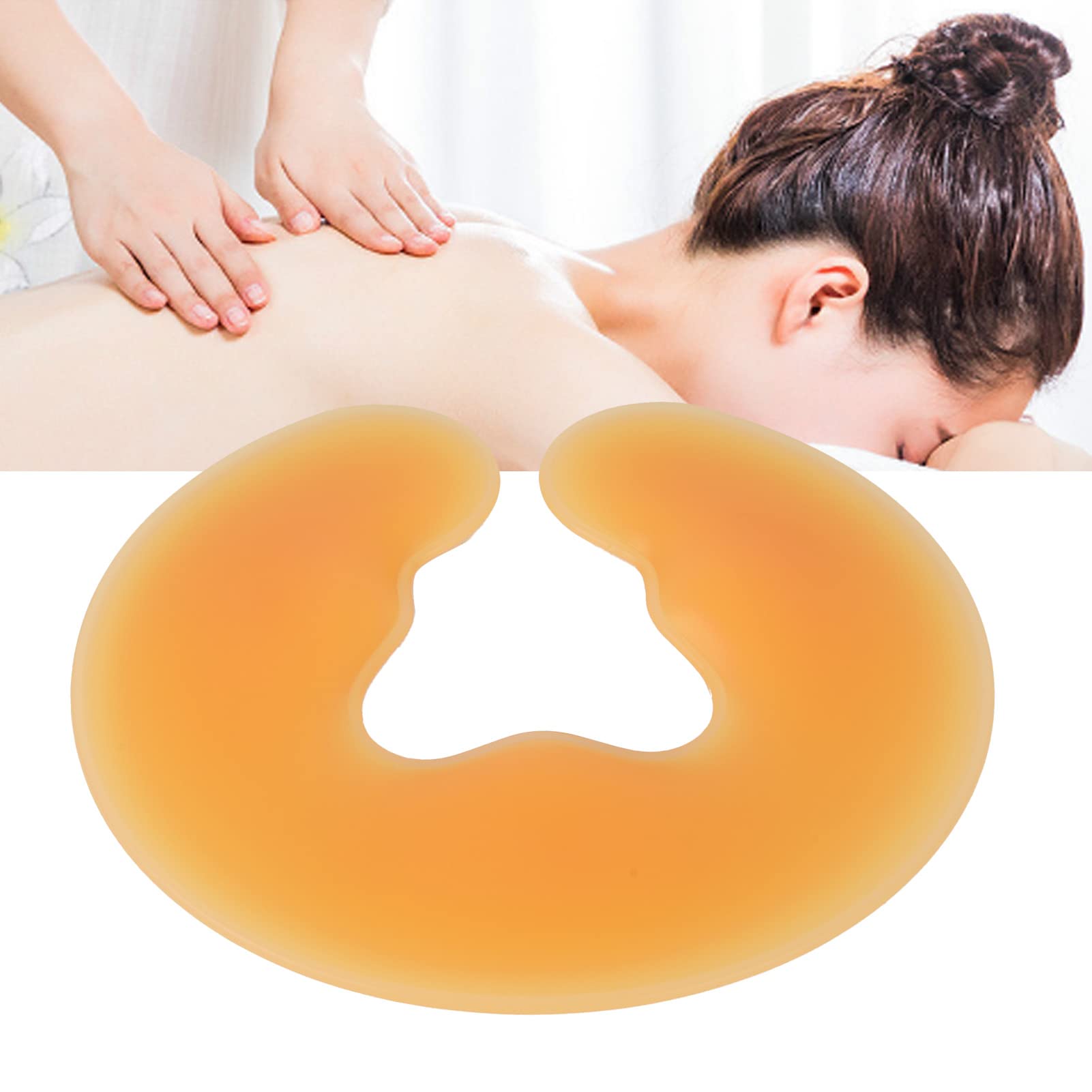 Dioche Silicone Face Cushion for Massage Table, Gel Face Pad, Soft Massage Face Relax Pillow, Silicone SPA Beauty Salon Skin Care Head Cushion Pad