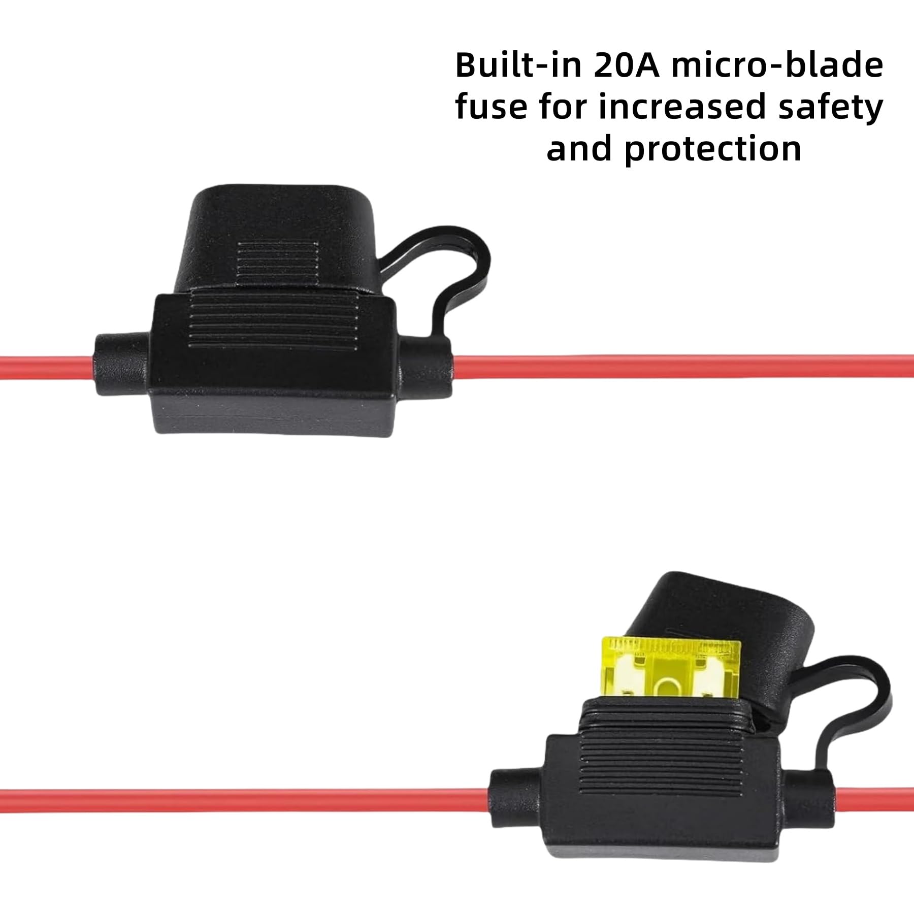 RRKJYXGC GC004 + GC008 X-Connect Fit for Noco Battery Charger Accessories,M10 (3/8in) XL Eyelet Terminal,Smart Batteries Trickle Charger Cable for Genius Smart Battery Chargers Extension Cable