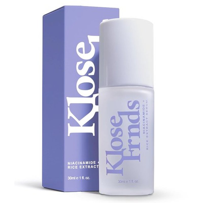 Niacinamide & Rice Extract Facial Serum - Hydrating Glow Serum with Hyaluronic Acid & Centella - 1 fl oz