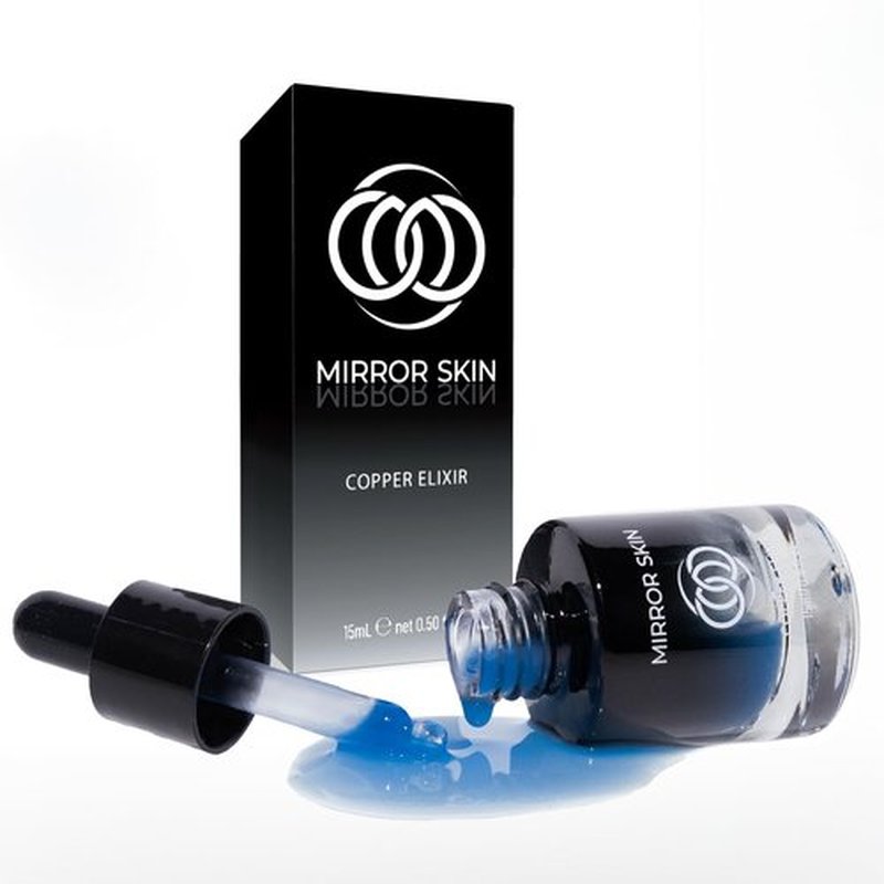 Mirror Skin Copper Elixir - Peptide Serum for Face with 1.25% GHK-Cu Copper Peptides & EGF – Advanced Peptides Serum for Skin Health, Glow Peptide Complex, Hydration, Cellular Renewal Support