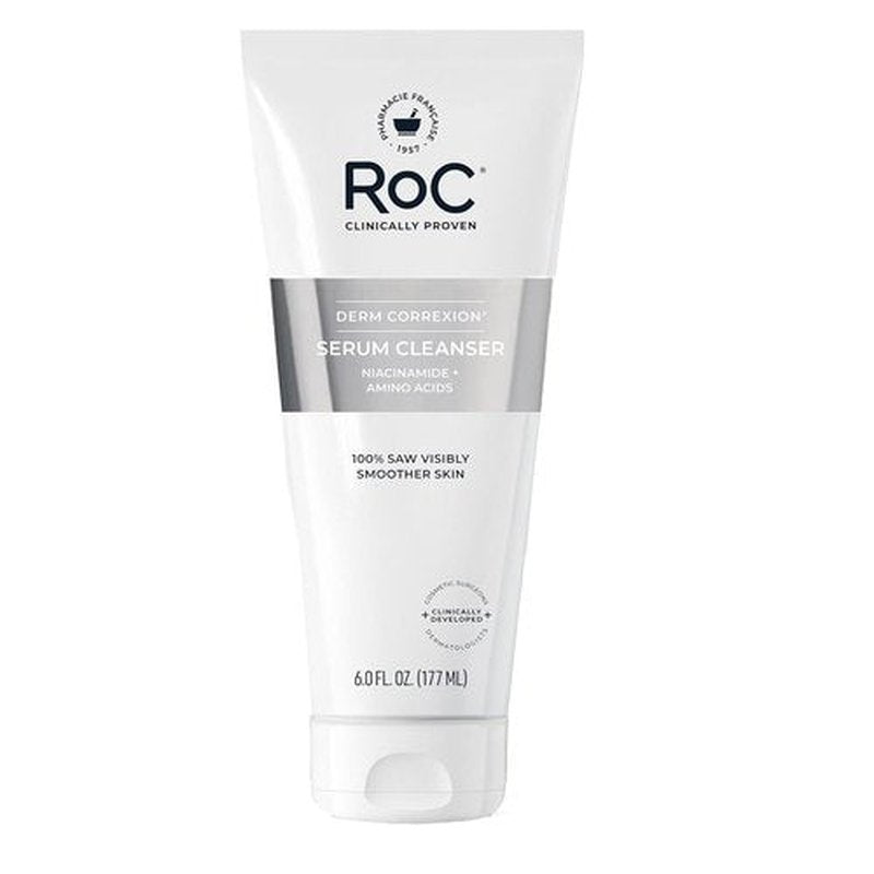 RoC Retinol Correxion Deep Wrinkle Serum - Anti-Aging Facial Cleanser with Niacinamide, 6 oz