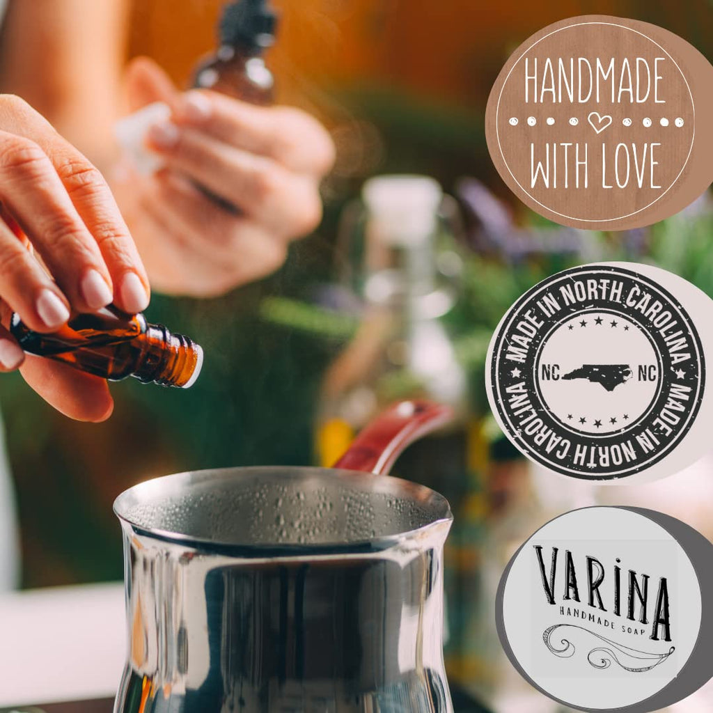 Varina Natural Clean Cotton Bar Soap - Gentle Cleansing for Sensitive Skin | Fresh Scent - 3 Pack