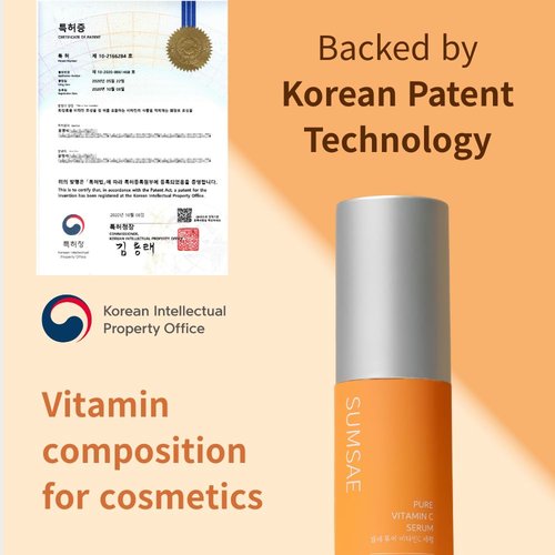 Pure Vitamin C Serum - Brightening Korean Skincare with 10.5% Vitamin C | Waterless Airless Pump, 30ml