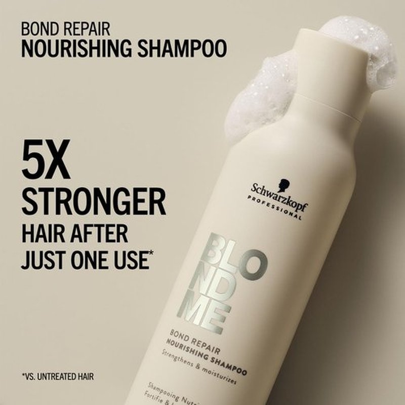 BlondMe Bond Repair Shampoo - Nourishing Formula for Blonde Hair | Moisture, Softness & Strength | 10.1 Fl Oz