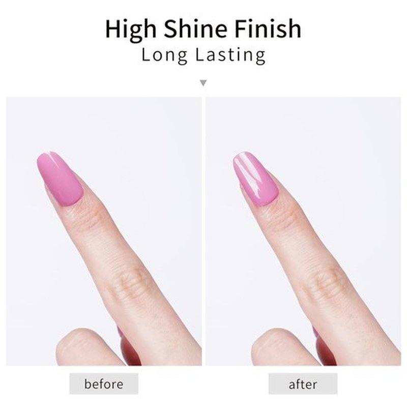 DANNI & TONI Glossy Gel Top Coat - 8ml High Shine, Long Lasting Finish for Gel Nails