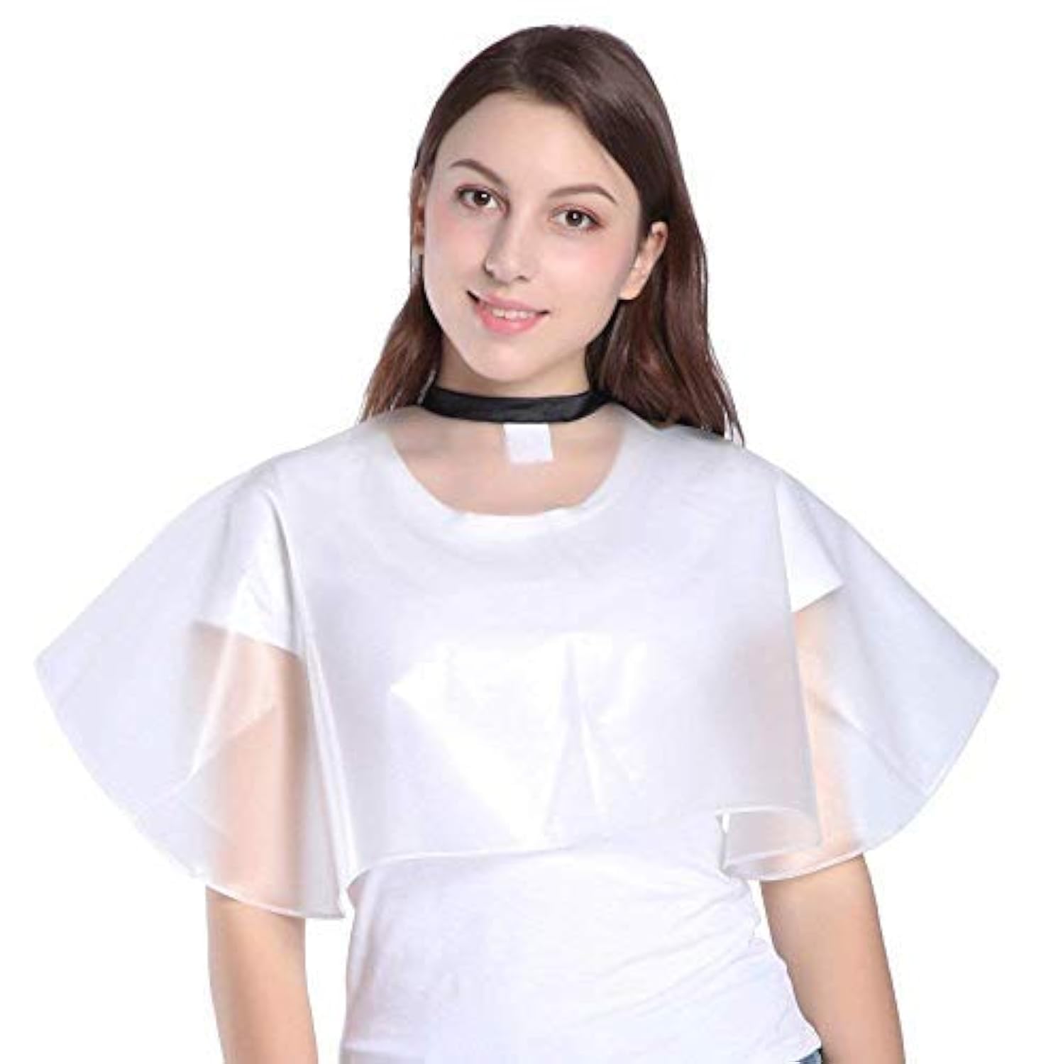 PERFEHAIR Short Salon Hair Shampoo Cape, Waterproof Capes for Cutting Styling Coloring Beauty Makeup