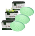 RX Body Care Tea Tree Oil Soap Bar For Face & Body 12.0 oz / 3 pack - Antifungal Antiseptic Cleanser Against Odor, Fungus, Acne, Rash, Ringworm - Infused With Pure Essential Oils (3)