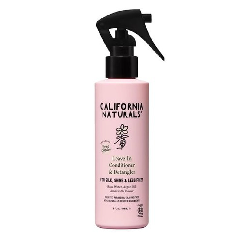 California Naturals Leave-In Conditioner - Coconut Milk Hair Detangler | Natural, Vegan, Paraben & Sulfate Free, 6 fl oz