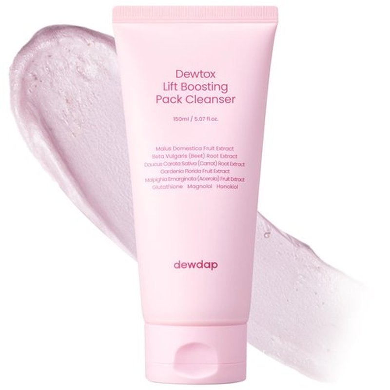 DEWDAP Dewtox Lift Boosting Facial Cleanser, Face Mask, Foaming Cleanser, Skin Enhancement All in One, Face Wash for Sensitive Skin, Korean Skincare (5.07 Fl Oz / 150ml)