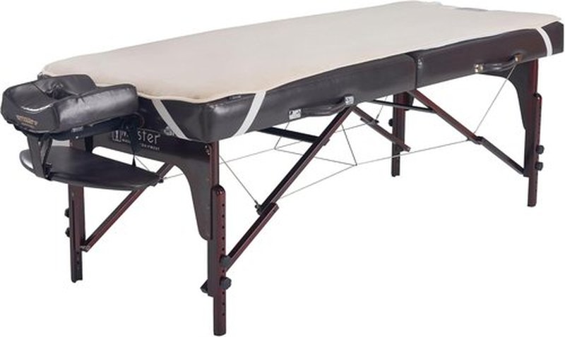 Master Massage Deluxe Fleece Massage Table Warmer - ETL Certified Heating Pad in Cream