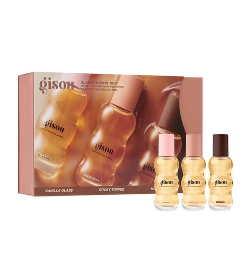 Gisou Hair Perfume Mini Variety Packs (0.5 Fl Oz, Glaze Scents Trio)