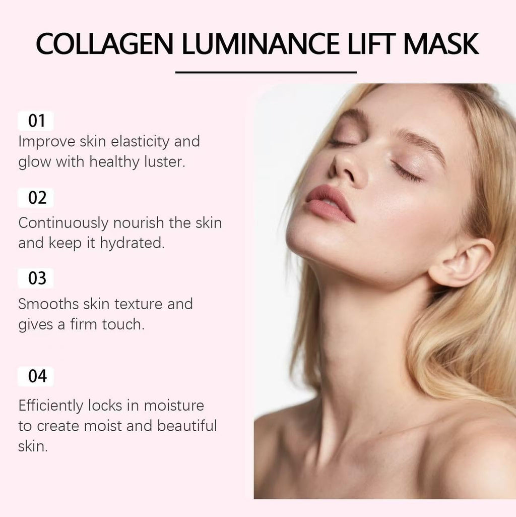LOYOTICE 4PCS Bio-Collagen Face Mask Overnight,Bio Collagen Glow Up Mask 2.0,Real Deep Hydrating Collagen Mask for Glass Glowing Skin, Wrinkle Reduction & Elasticity,Pore Minimization