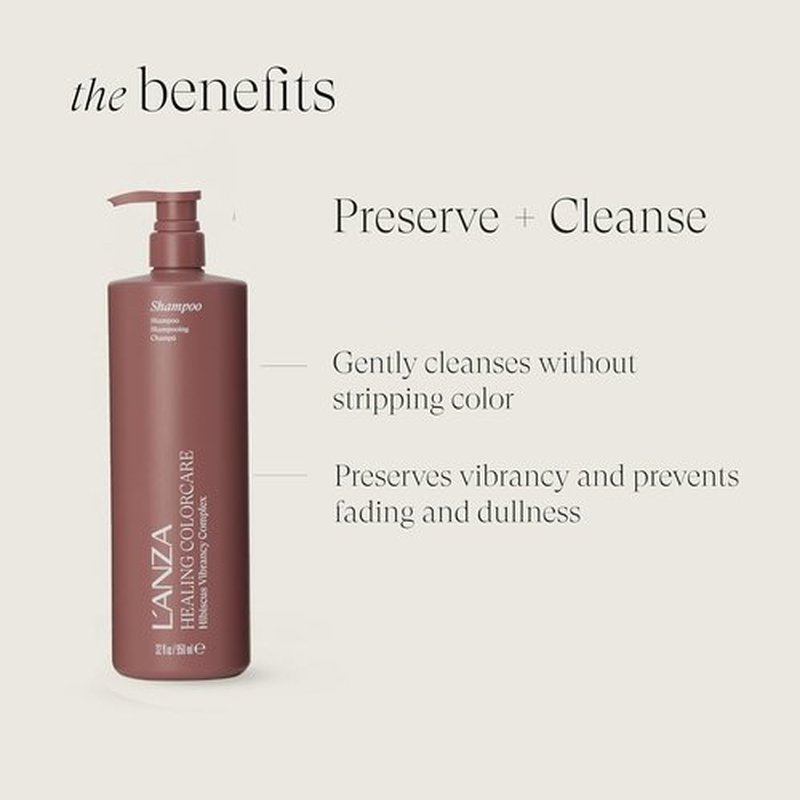 L'ANZA Healing ColorCare Shampoo - Protect Vibrancy & Restore Dry Hair | For Color Treated & Bleached Hair