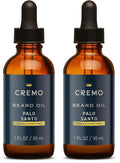 Cremo Beard Oil,Palo Santo (Reserve Collection),1 fl oz - Restore Natural Moisture and Soften Your Beard To Help Relieve-Beard Itch,(Pack of 2)