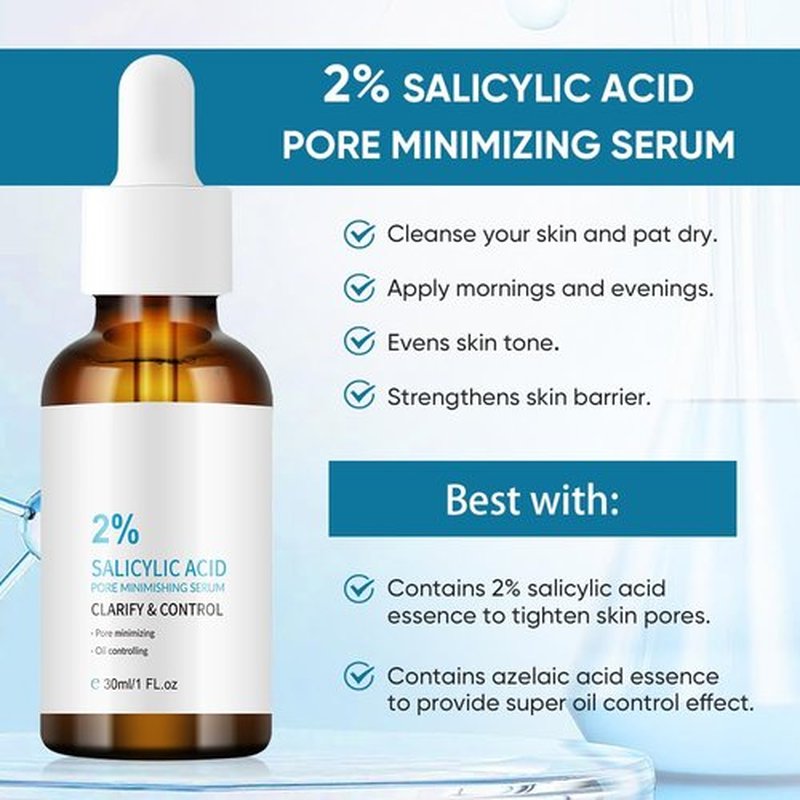 Regine Switzerland 2% Salicylic Acid Serum - Acne Treatment for Blackheads & Enlarged Pores