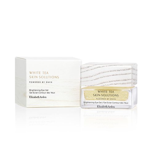 Elizabeth Arden White Tea Skin Solutions Brightening Eye Gel, Dark Circles & Crow's Feet Treatment, Hydrating Anti-Aging Cream, 0.5 fl oz (Pack of 1)