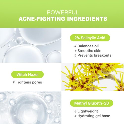 pure.tiful 2% Salicylic Acid (BHA) Serum for Acne & Blackheads - Unclogs Pores, Oil Control, Sensitive-Skin Safe, Fragrance-Free,1 fl.oz