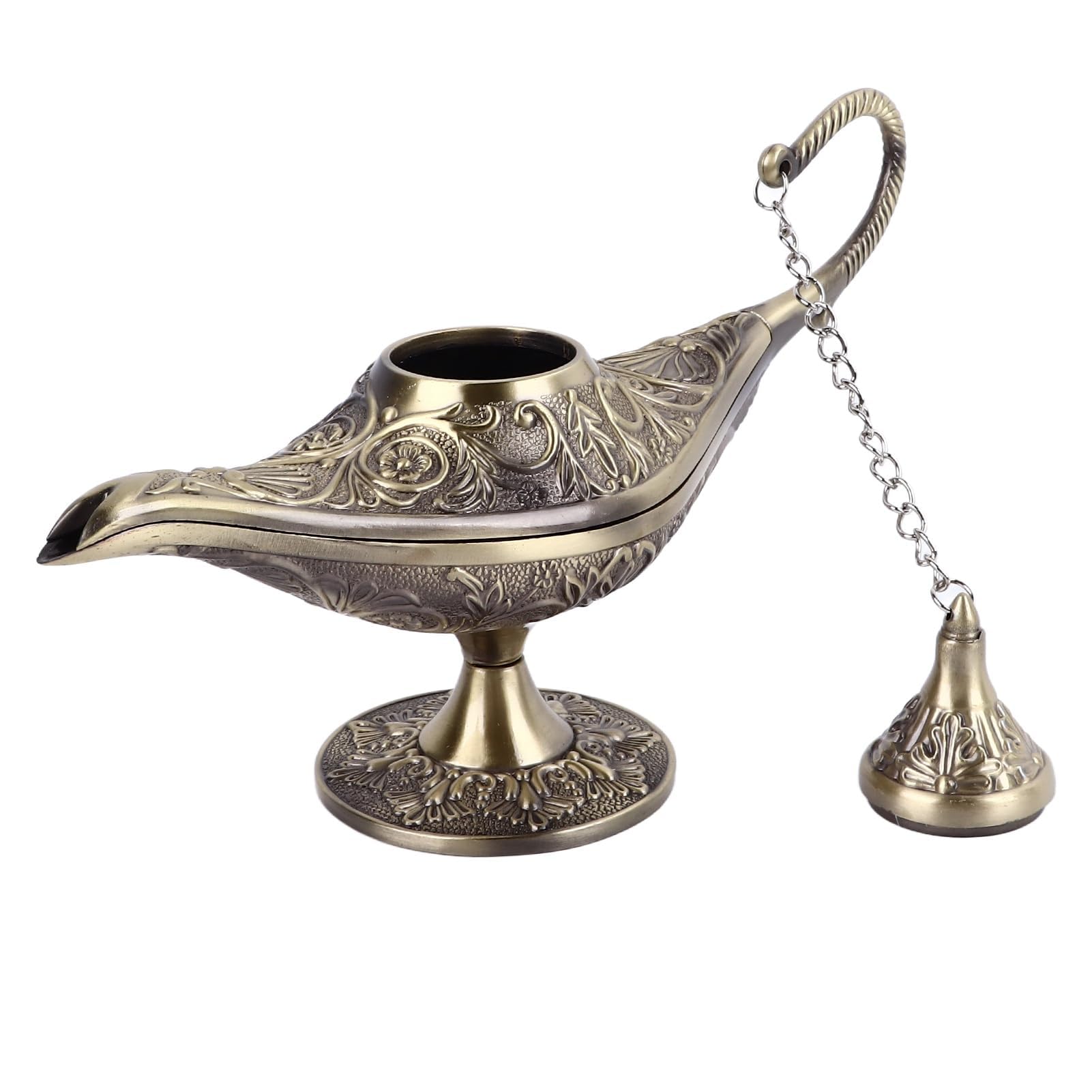 NSXAYIWE Aladdin Genie Lamp, Vintage Arabian Nights Costume Prop Lamp