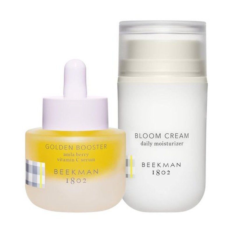 Beekman 1802 Amla Berry Face Serum & Bloom Cream Daily Moisturizer Set - Sensitive Skin Friendly | Cruelty-Free