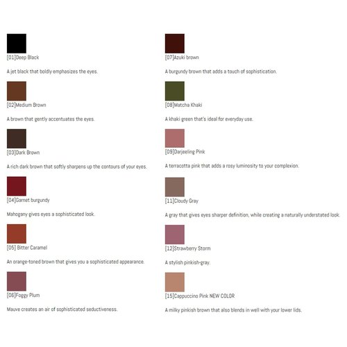 CANMAKE Creamy Touch Liner - 1.5mm Slim Eyeliner in Medium Brown (0.09g) | Long-Lasting Precision
