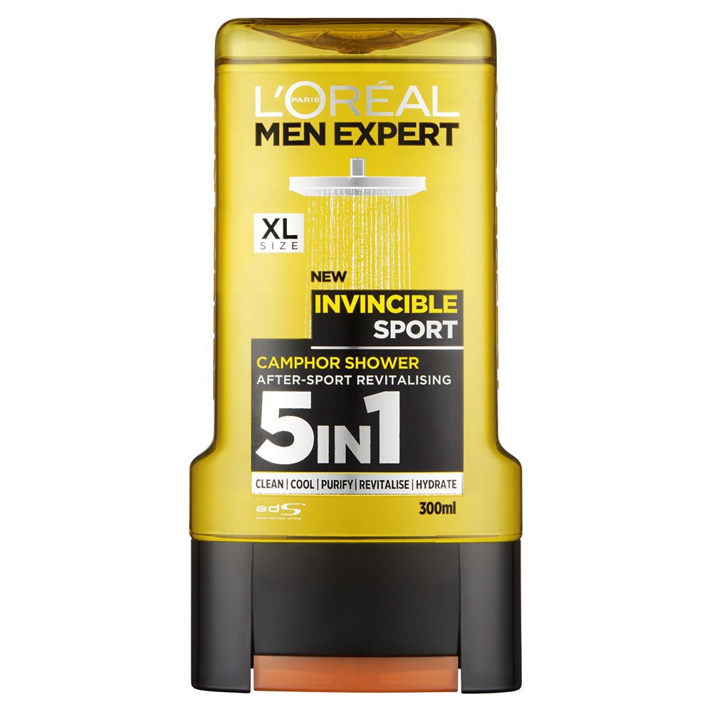 L'Oreal 5In1 Men Expert Invincible Sport Camphor After-Sport Revitalising, 300 ml